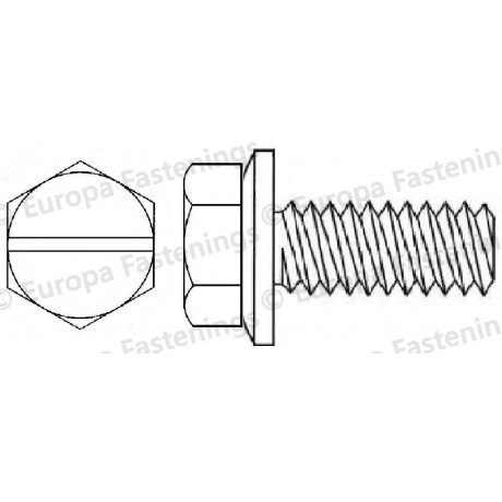 Sems Screw Hex Head (Din 933) Slotted c/w Conical Spring (Din 6908) Washer